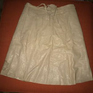 Leather skirt!